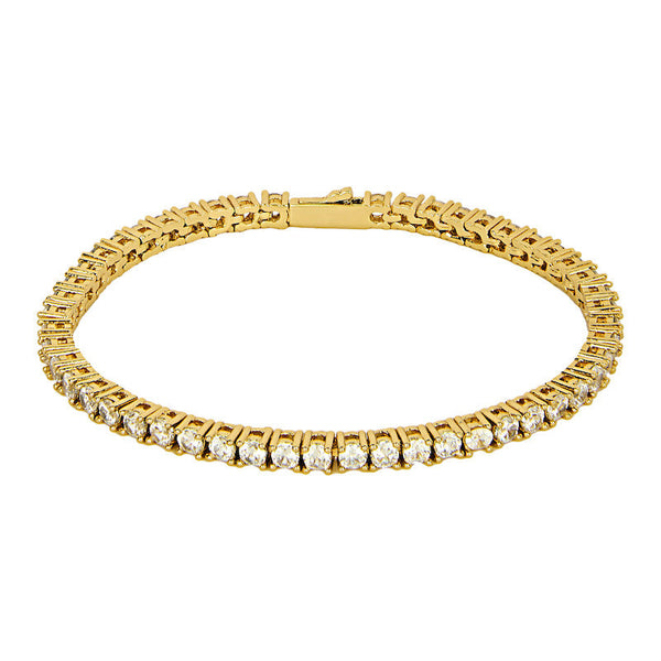 3mm Tennis Bracelet - Gold