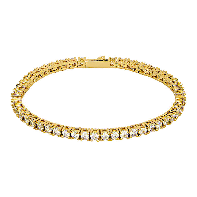 3mm Tennis Bracelet - Gold